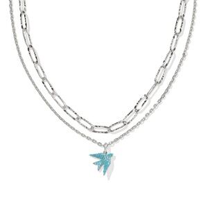 Kendra Scott Melody Bird Silver Multi Strand Necklace